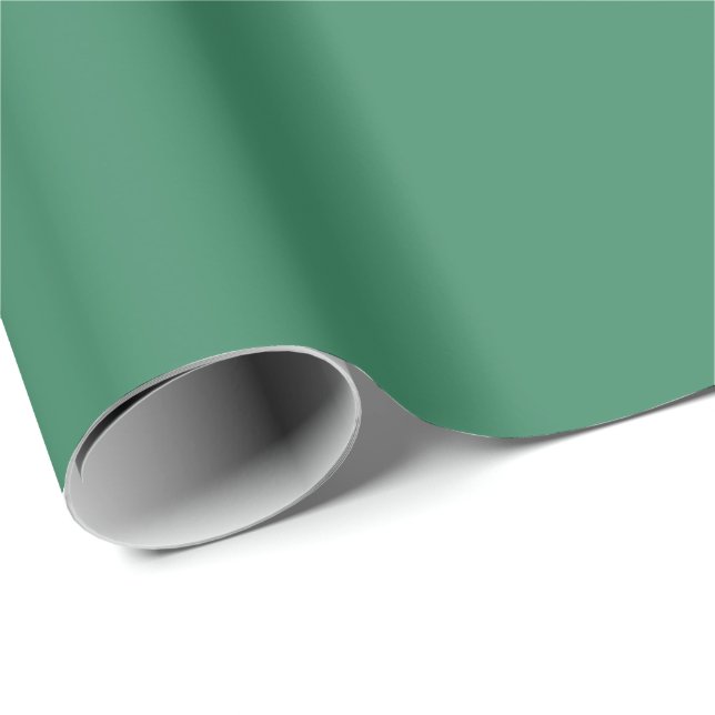 Kleeblatt-grüne Solid-Color-Druck Geschenkpapier (Rolleneckpunkt)