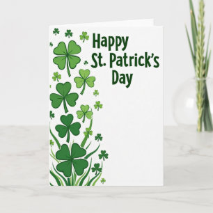 Kleeblatt-Grüne St. Patricks Day Karte