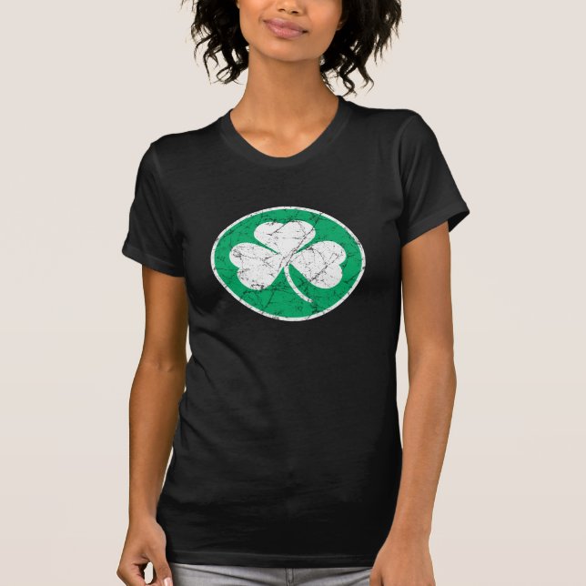 Kleeblatt Grunge T-Shirt (Vorderseite)