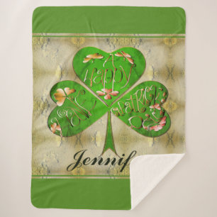 Kleeblatt "Happy St. Patrick's Sherpadecke