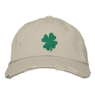 Kleeblatt Hat Bestickte Baseballkappe