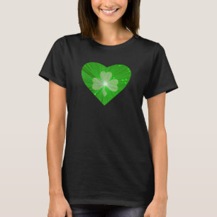 Kleeblatt Heart Basic American Ladys T - Shirt Sch