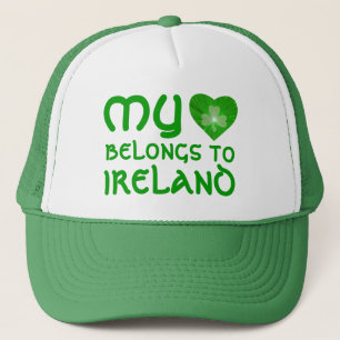 Kleeblatt "Heart gehört Irland", grün Truckerkappe