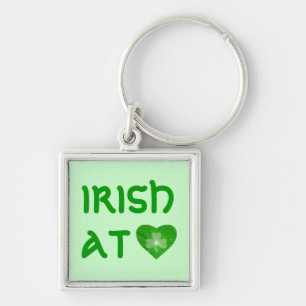 Kleeblatt Heart 'Irish at Heart' Schlüsselanhänger