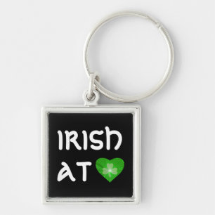 Kleeblatt Heart 'Irish at Heart' Schlüsselanhänger