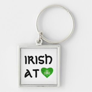 Kleeblatt Heart 'Irish at Heart' Schlüsselanhänger
