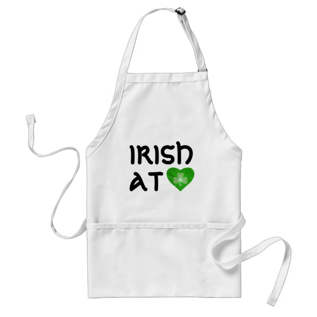 Kleeblatt Heart 'Irish at Heart' Schürze Schwarzer (Vorne)
