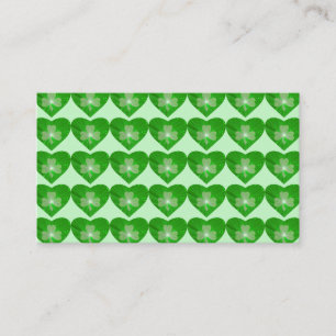 Kleeblatt Hearts Green Visitenkarte