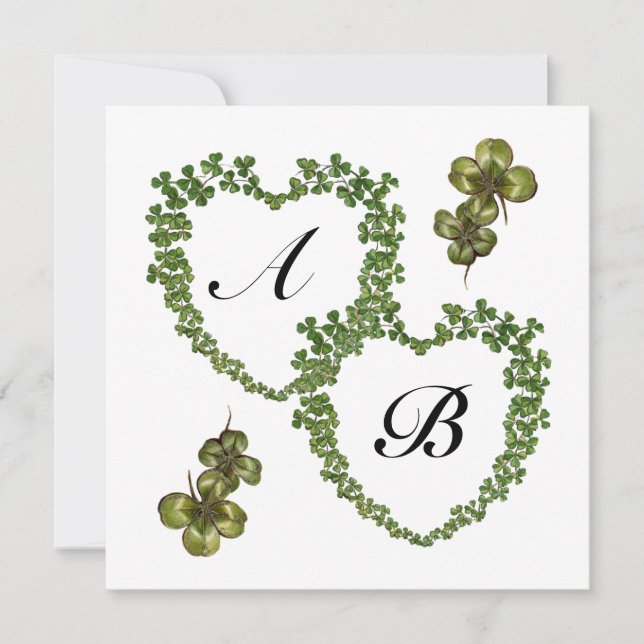 KLEEBLATT HEARTS MONOGRAMM Eis Ankündigung (Vorderseite)