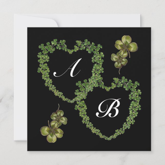 KLEEBLATT HEARTS MONOGRAMM Eis Ankündigung (Vorderseite)
