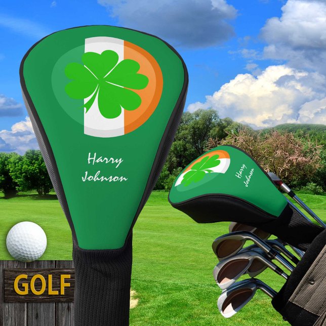 Kleeblatt & Irish Golf Club Covers Fahne Mit Monog Golf Headcover (Von Creator hochgeladen)