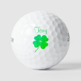 Kleeblatt Irish Green St Patricks Day Golf Balls Golfball