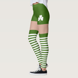 Kleeblatt Irish Green St Patricks Day Novelty Spaß Leggings