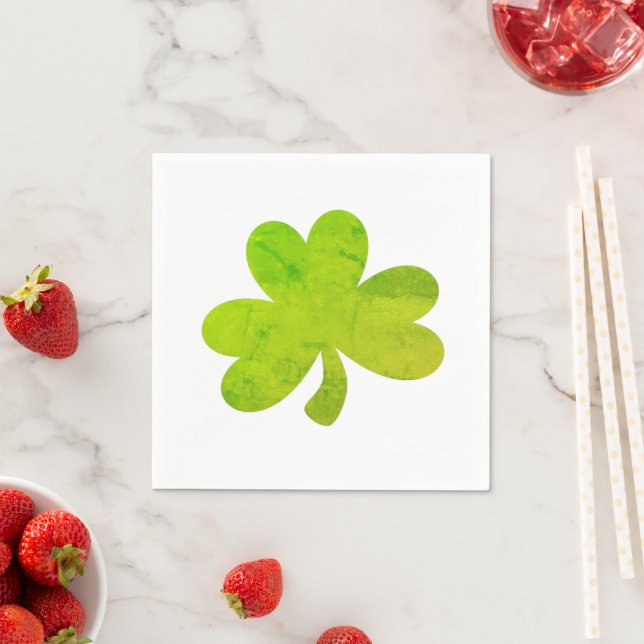 Kleeblatt Irish Painting Party Illustration Serviette (Beispiel)