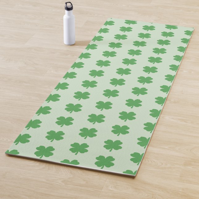 Kleeblatt Irish Pattern Badetuch Set Yogamatte (Beispiel)