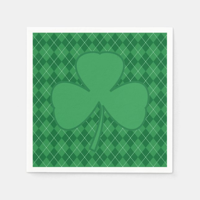 Kleeblatt Irish Raute Napkins Serviette (Vorderseite)