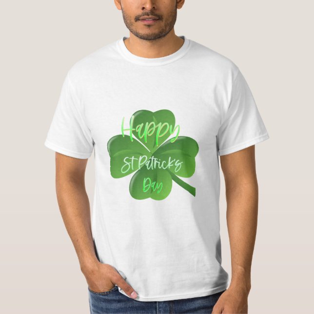 Kleeblatt Irish St Patrick's Day T-Shirt (Vorderseite)