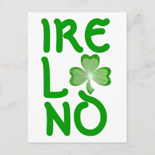 Kleeblatt "Irland" nach senkrechten weißen Karten
