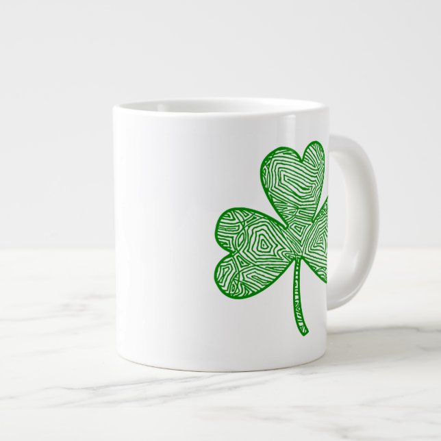 Kleeblatt Jumbo-Tasse (Vorderseite Rechts)
