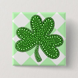 Kleeblatt-Klassiker St. Patricks Tages Button