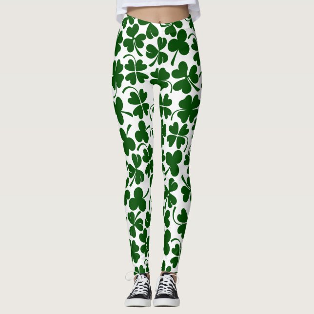 Kleeblatt-Klee Leggings (Vorderseite)