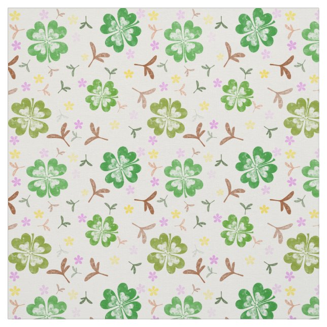 Kleeblatt-Kleeblatt Stoff (Muster)