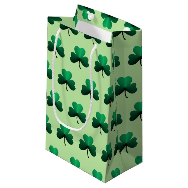 Kleeblatt Kleine Geschenktüte (Vorderseite Schrägansicht)