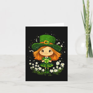 Kleeblatt Leprechaun Girls St Patricks Day L Karte