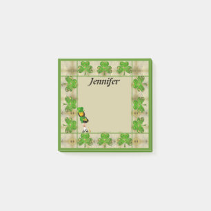 Kleeblatt Leprechaun Post-It-It-Notes Post-it Klebezettel