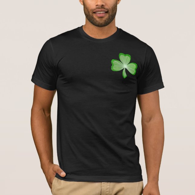 Kleeblatt 'Let's Hooley!' T - Shirt schwarzer Back (Vorderseite)