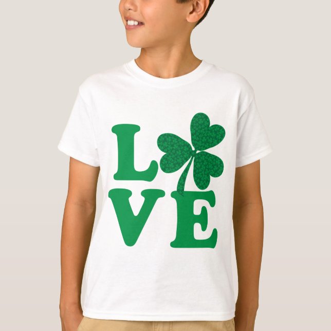 Kleeblatt LIEBE T-Shirt (Vorderseite)