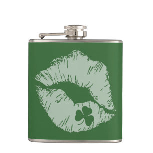 Kleeblatt Lips - Küss Me I'm Irish Flask Flachmann