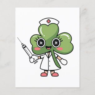 Kleeblatt Lucky Charm Nurse Kawaii Lucky Charm Flyer