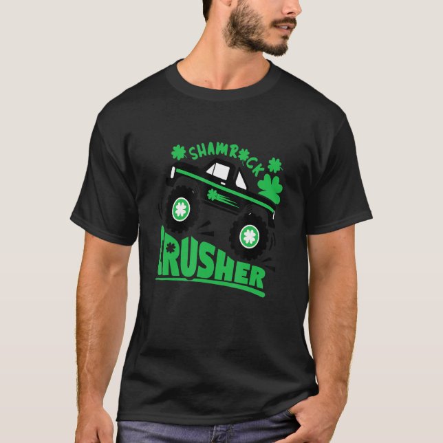 Kleeblatt Monster Truck Kleeblatt Crusher St Patri T-Shirt (Vorderseite)