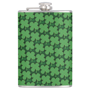 Kleeblatt Muster Flachmann