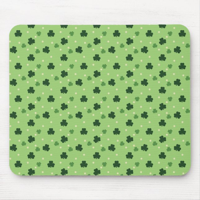 Kleeblatt Muster Mouse Pad Mousepad (Vorne)