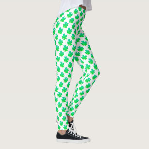 Kleeblatt Muster St Patrick Day Green Leggings