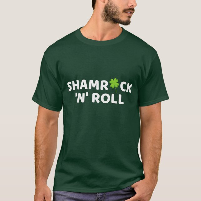 Kleeblatt n Roll - St. Patrick Day T-Shirt (Vorderseite)