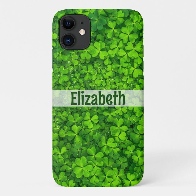 Kleeblatt Name Personalisiert Case-Mate iPhone Hülle (Rückseite)