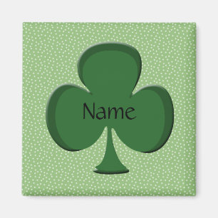 Kleeblatt Name Square Magnet Vorlage
