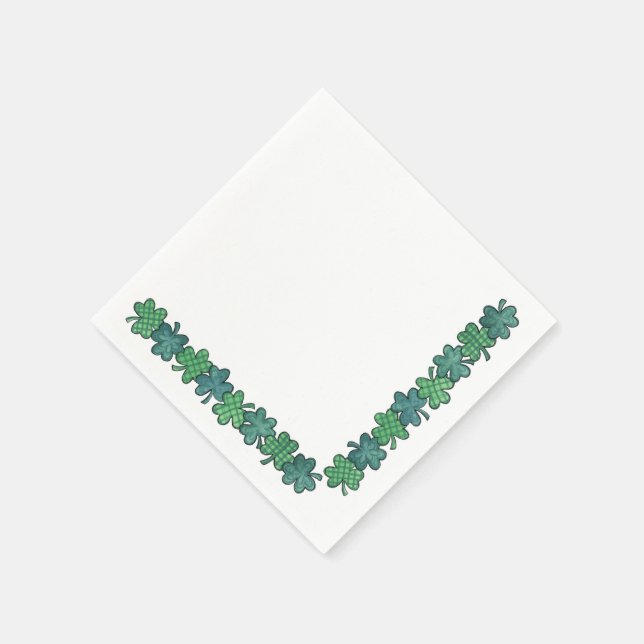 Kleeblatt - Papier Napkins Serviette (Ecke)