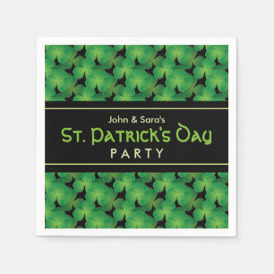 Kleeblatt Pattern St. Patrick's Day Party Serviette