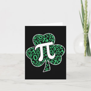 Kleeblatt Pi Day Niedlich St. Patrick's Day und Ma Karte
