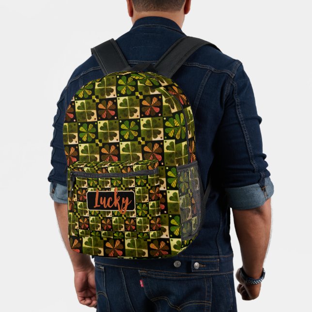 Kleeblatt-Prüfplatinenmuster Bedruckter Rucksack (Insitu (Modell))