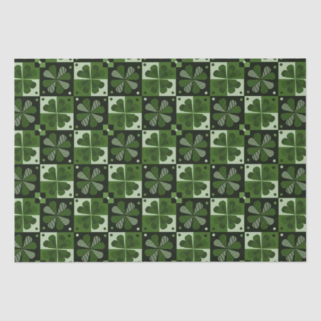 Kleeblatt-Prüfplatinenmuster Seidenpapier (Vorderseite)