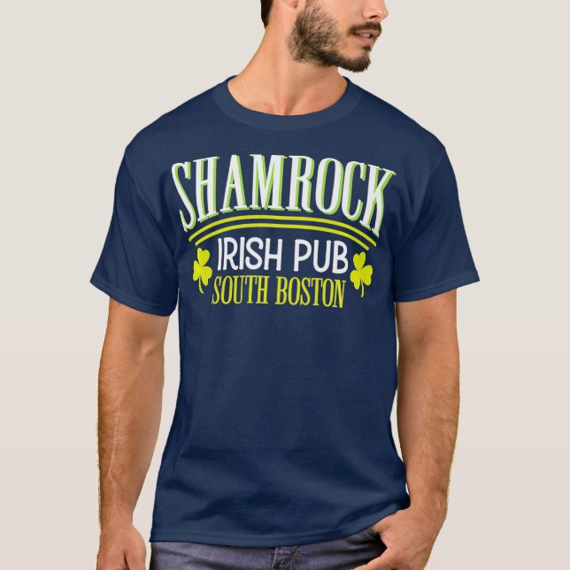 Kleeblatt Pub South Boston Irish St Patricks Day T-Shirt (Vorderseite)
