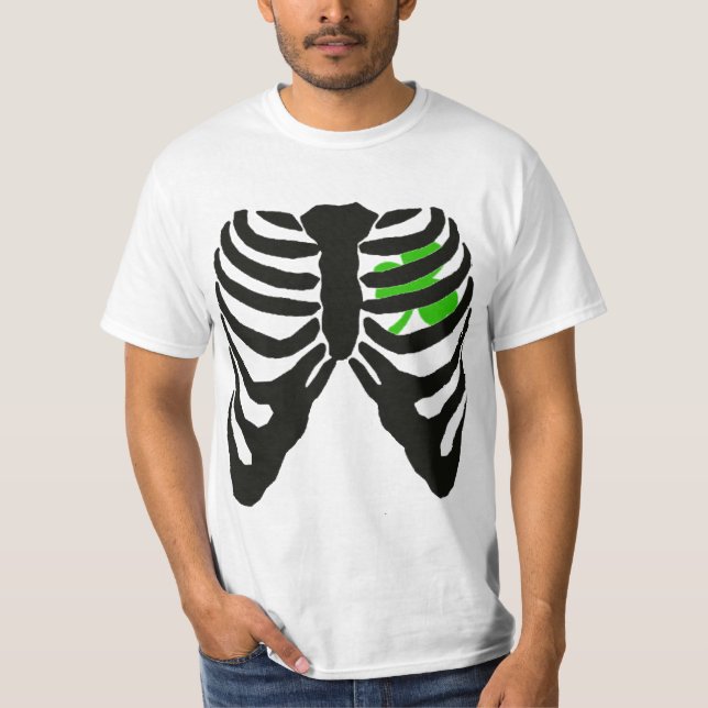 Kleeblatt Rippen T-Shirt (Vorderseite)