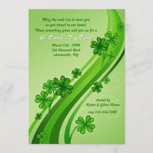 Kleeblatt Road St. Patrick's Day Party Einladung