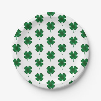 Kleeblatt Saint Patrick's Day Pappteller