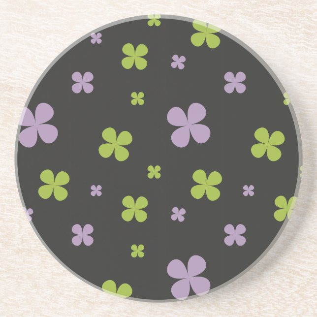 Kleeblatt Sandstein Untersetzer (Vorne)